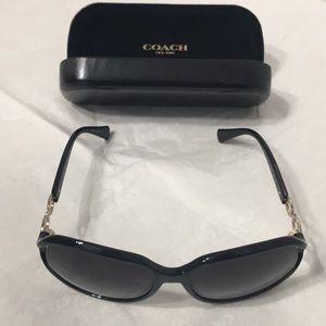 Coach Kissing C Black Sunglasses with Case